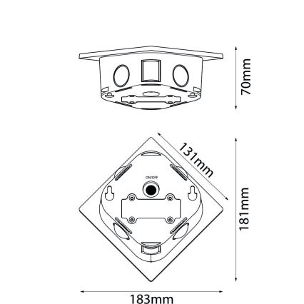 Globo - LED Päikesepaneeliga valgusti LED/0,5W/3,2V IP54