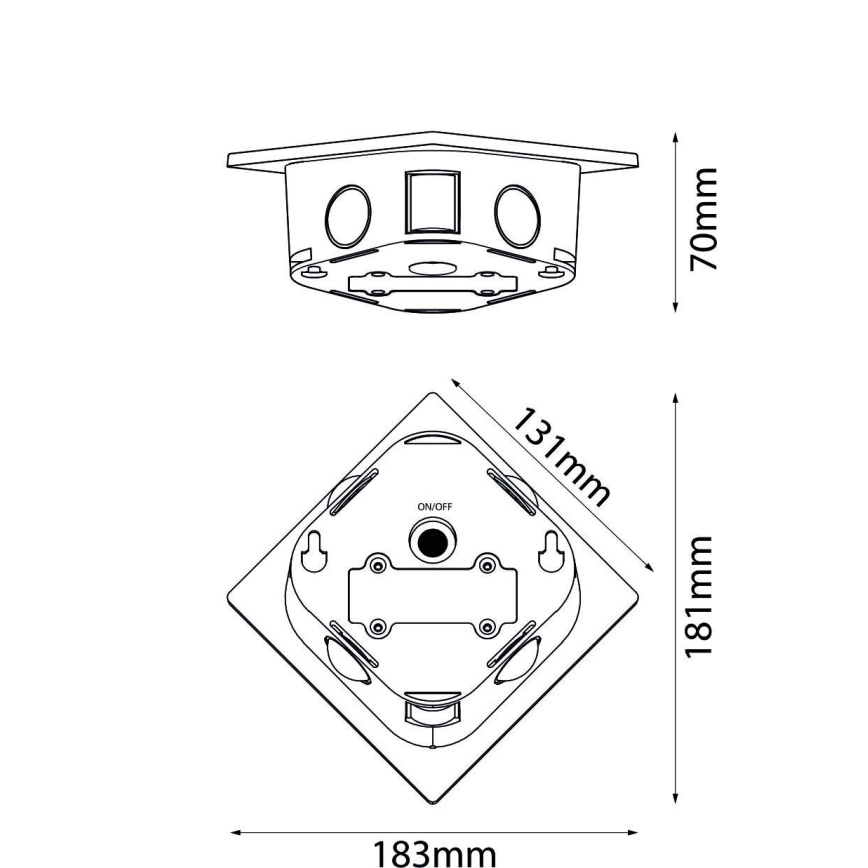Globo - LED Päikesepaneeliga valgusti LED/0,5W/3,2V IP54