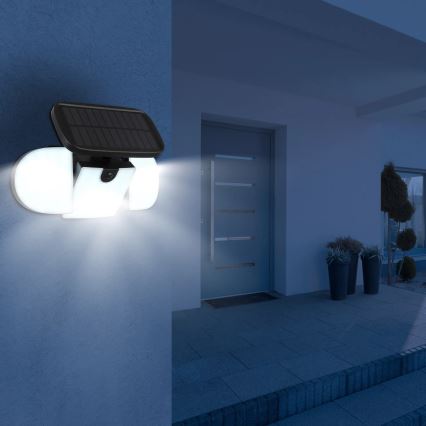 Globo - LED päikesepaneelivalgusti anduriga LED/3,7V IP44 2000 mAh