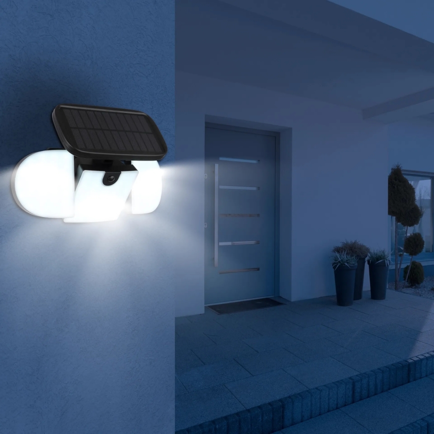 Globo - LED päikesepaneelivalgusti anduriga LED/3,7V IP44 2000 mAh