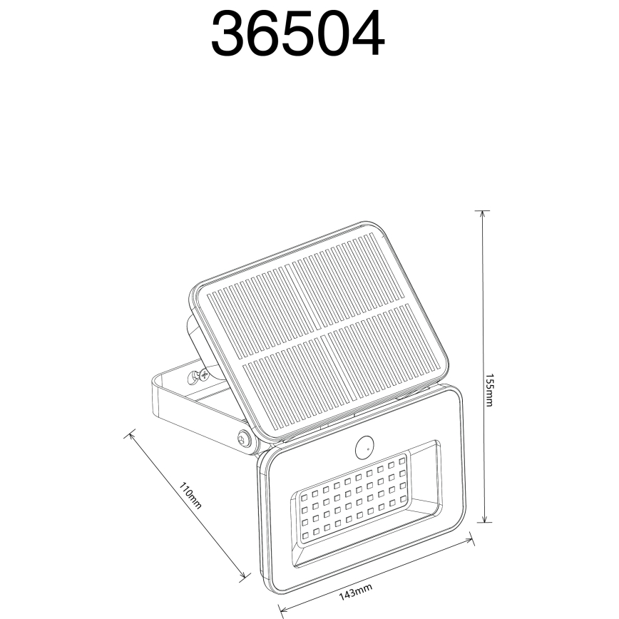 Globo - hämardatav päikesepaneeliga LED-valgusti anduriga LED/8W/5V 3000/4000/6500K IP65 2200 mAh