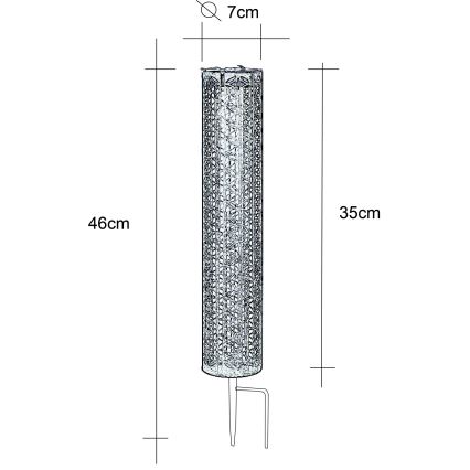 Globo - LED Päikesepaneeliga valgusti LED/0,06W/3,2V 3000K IP44