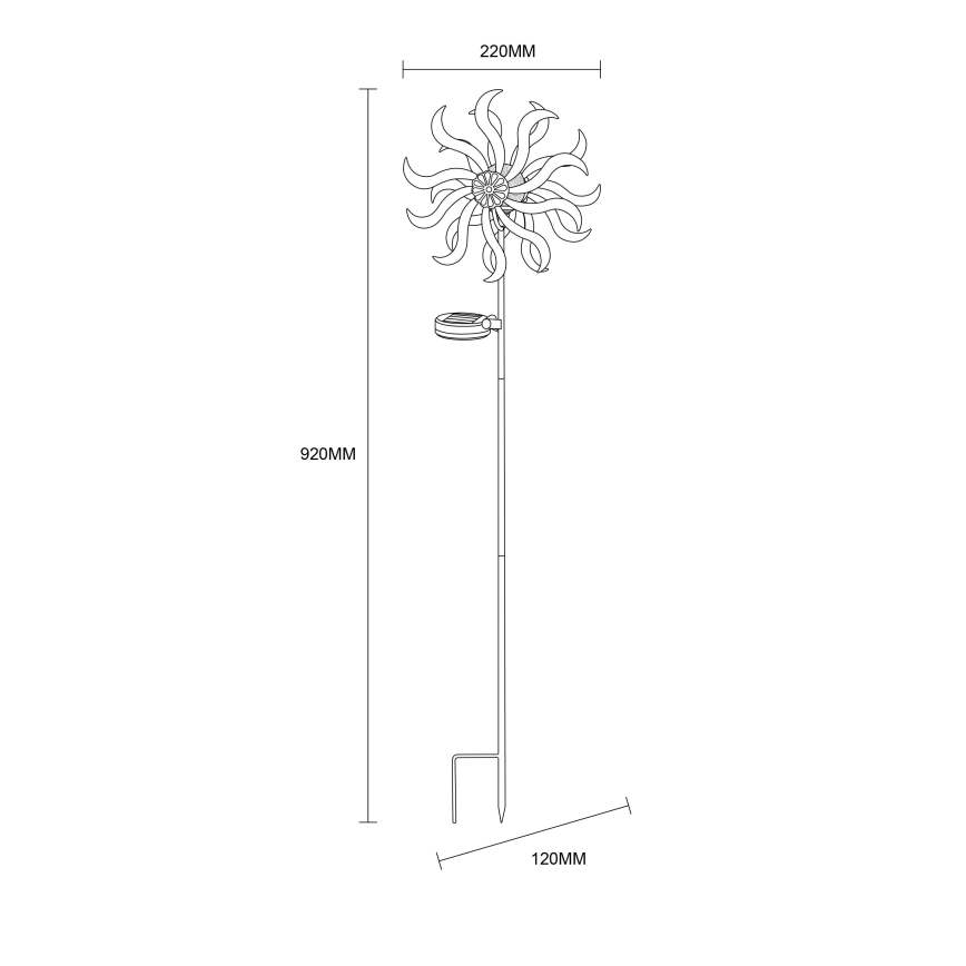 Globo - LED Päikesepaneeliga kaunistus LED/0,06W/3,2V IP44
