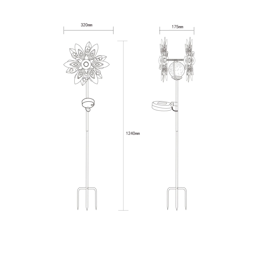 Globo - LED Päikesepaneel kaunistus LED/0,02W/3V IP44