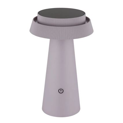 Globo - LED Hämardatav päikesepaneeliga puutetundlik lamp LED/4W/3,7W IP54 roosa