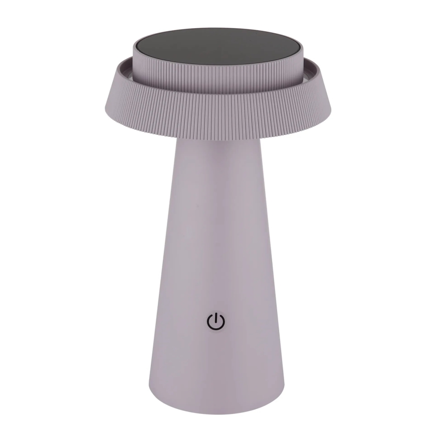 Globo - LED Hämardatav päikesepaneeliga puutetundlik lamp LED/4W/3,7W IP54 roosa