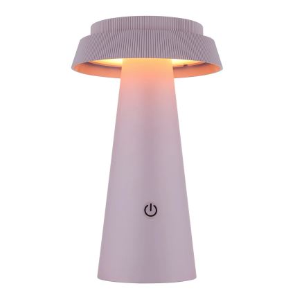 Globo - LED Hämardatav päikesepaneeliga puutetundlik lamp LED/4W/3,7W IP54 roosa