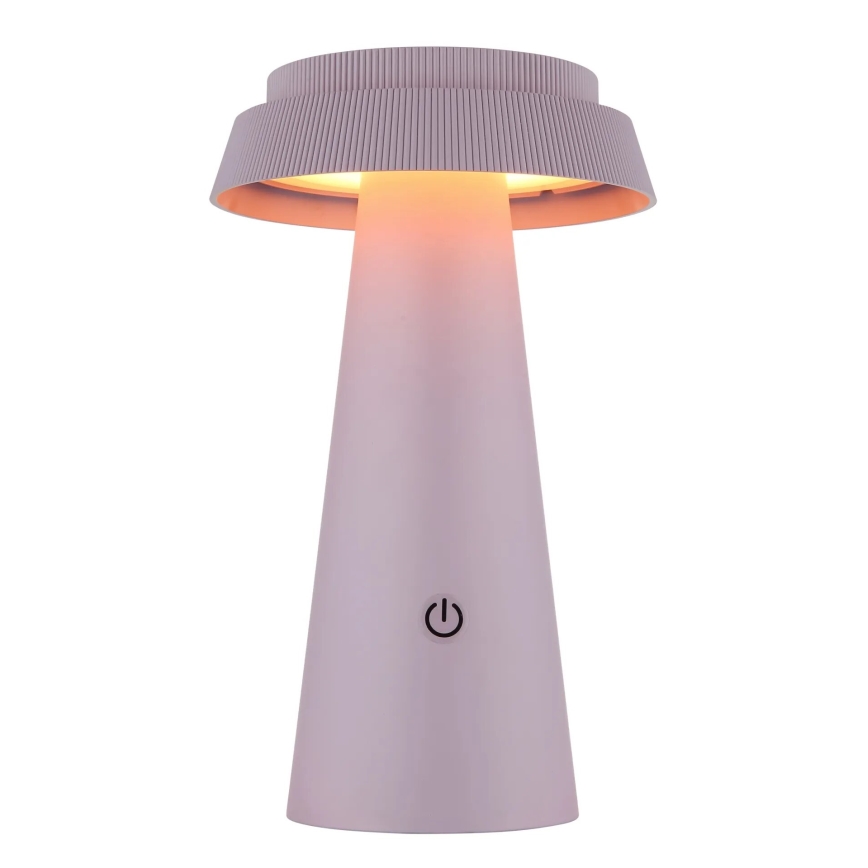 Globo - LED Hämardatav päikesepaneeliga puutetundlik lamp LED/4W/3,7W IP54 roosa