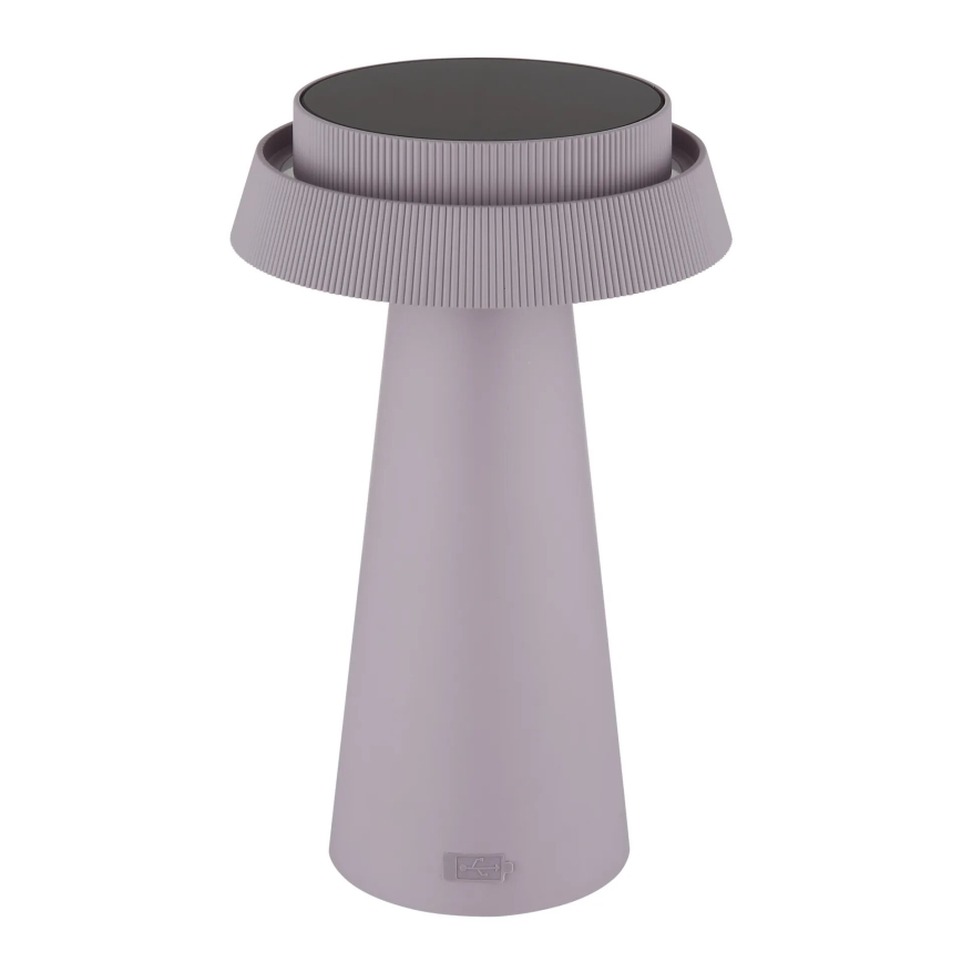 Globo - LED Hämardatav päikesepaneeliga puutetundlik lamp LED/4W/3,7W IP54 roosa
