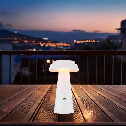 Globo - LED Hämardatav päikesepaneeliga puutetundlik lamp LED/4W/3,7W IP54 valge