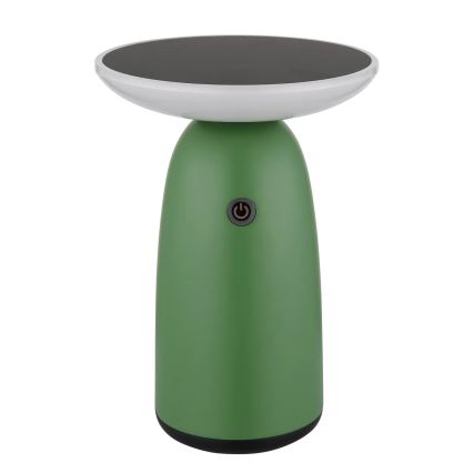 Globo - LED Hämardatav päikesepaneeliga puutetundlik lamp LED/10W/3,7V IP54 roheline