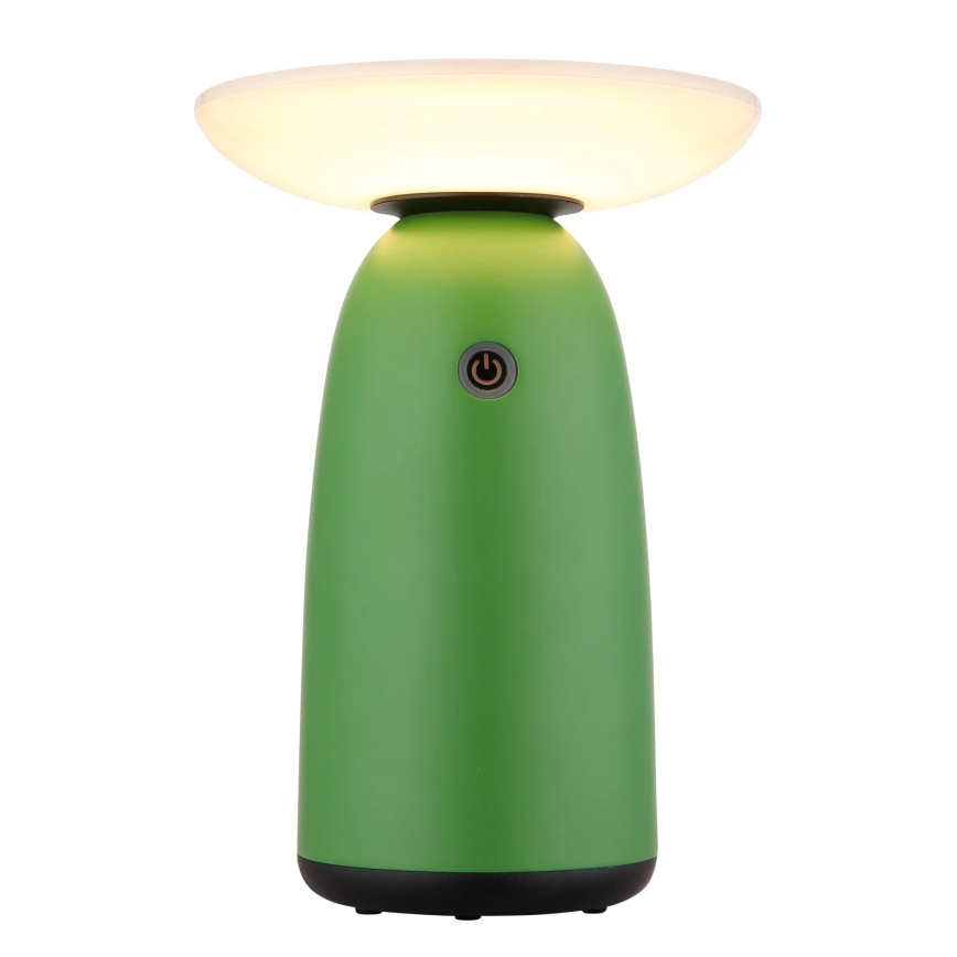 Globo - LED Hämardatav päikesepaneeliga puutetundlik lamp LED/10W/3,7V IP54 roheline