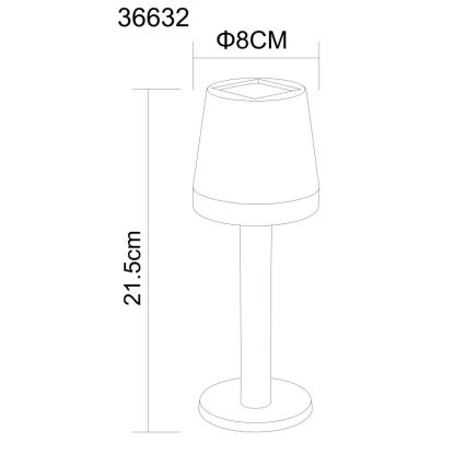 Globo - LED Päikesepaneeliga valgusti LED/0,5W/3,2V 3000K IP44 must