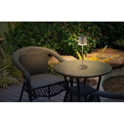 Globo - LED Päikesepaneeliga valgusti LED/0,6W/3V 3000K IP44 1200 mAh antratsiit