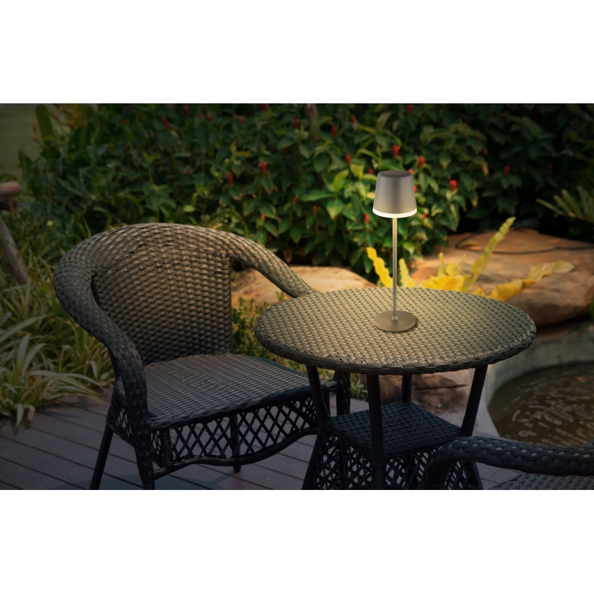 Globo - LED Päikesepaneeliga valgusti LED/0,6W/3V 3000K IP44 1200 mAh antratsiit