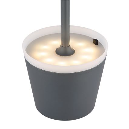 Globo - LED Päikesepaneeliga valgusti LED/0,6W/3V 3000K IP44 1200 mAh antratsiit