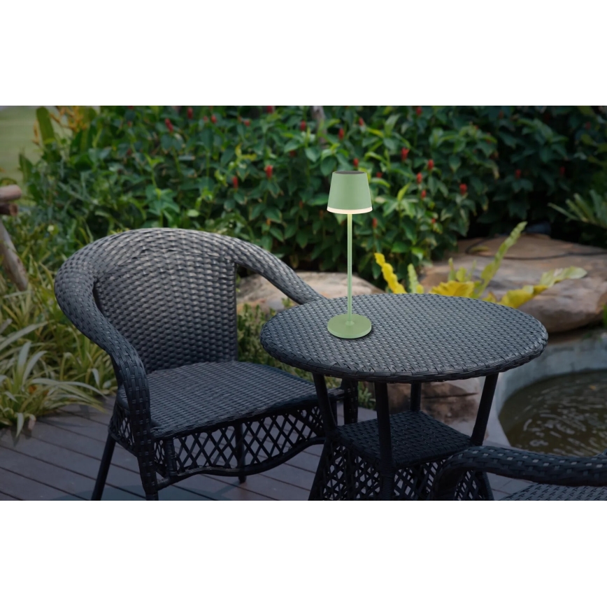 Globo - LED Päikesepaneeliga valgusti LED/0,06W/3V 3000K IP44 roheline