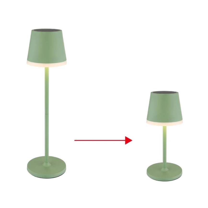 Globo - LED Päikesepaneeliga valgusti LED/0,06W/3V 3000K IP44 roheline