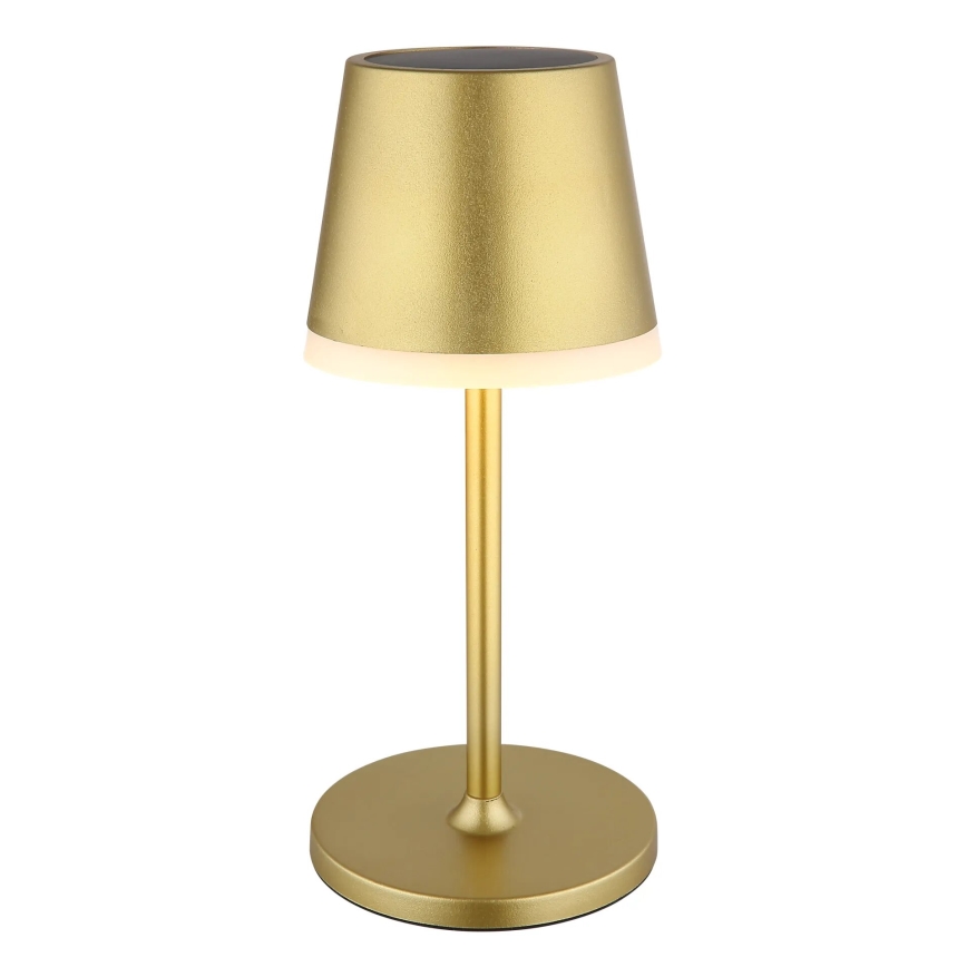 Globo - LED Päikesepaneeliga valgusti LED/0,6W/3V 3000K IP44 kuldne