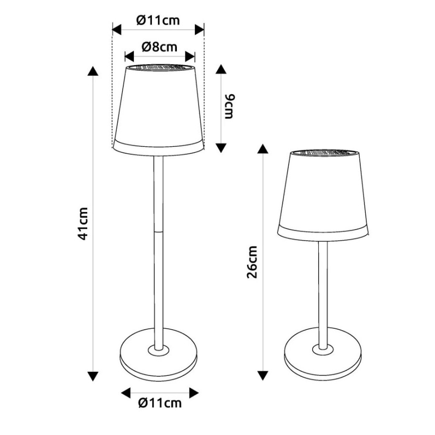Globo - LED Päikesepaneeliga valgusti LED/0,6W/3V 3000K IP44 vask