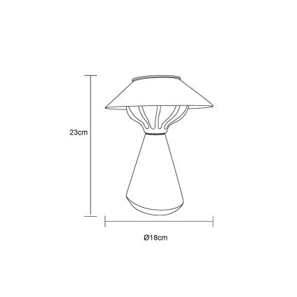 Globo - LED Päikesepaneeliga valgusti 10xLED/0,06W/1,2V IP44 must