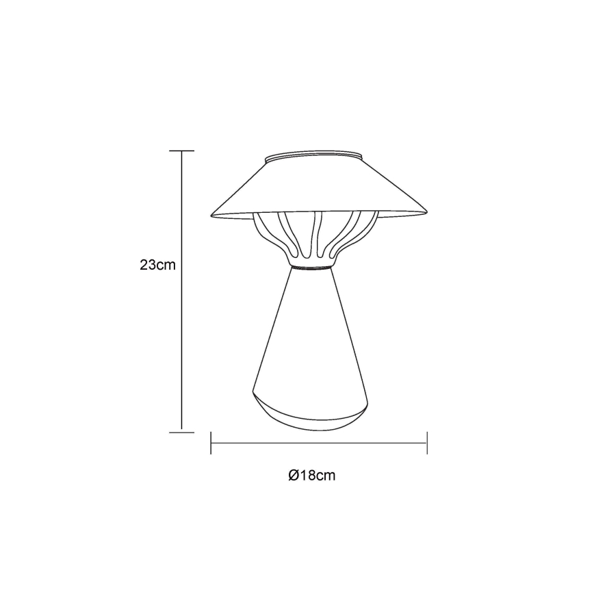 Globo - LED Päikesepaneeliga valgusti 10xLED/0,06W/1,2V IP44 must