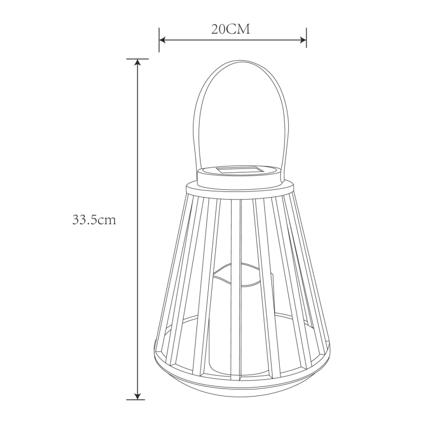 Globo - LED Päikesepaneeliga valgusti LED/0,06W/3V 3200K IP44