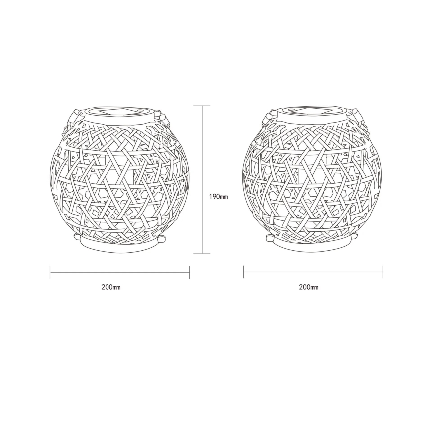Globo - LED Päikesepaneeliga valgusti LED/0,02W/3V IP44 300 mAh