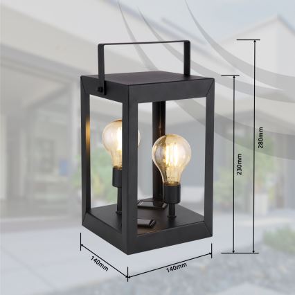 Globo - LED Päikesepaneeliga valgusti 2xLED/0,06W/3V IP44
