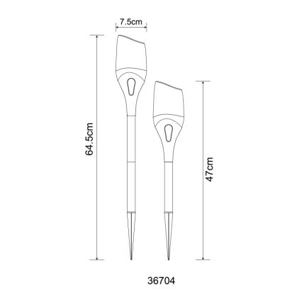 Globo - LED Päikesepaneeliga valgusti LED/2,4W/3V 1600K IP44