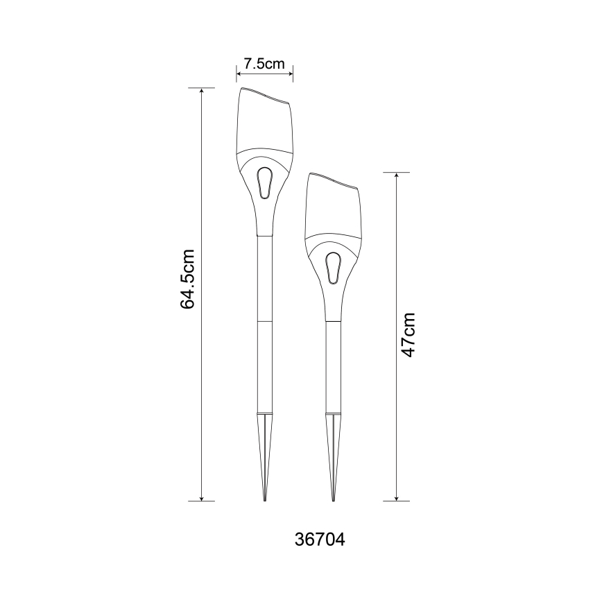 Globo - LED Päikesepaneeliga valgusti LED/2,4W/3V 1600K IP44