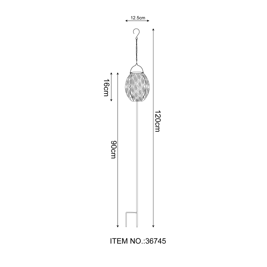 Globo - LED Päikesepaneeliga valgusti 3-ühes LED/0,06W/3,2V 3000K IP44