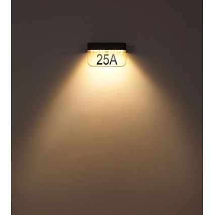 Globo - LED päikesetoitel majanumber LED/6W/3,7V IP54 1800 mAh