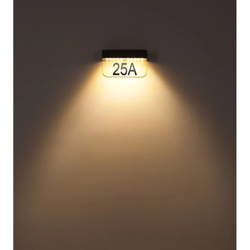 Globo - LED päikesetoitel majanumber LED/6W/3,7V IP54 1800 mAh