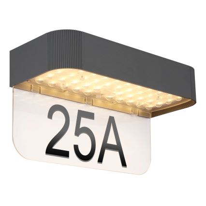 Globo - LED päikesetoitel majanumber LED/6W/3,7V IP54 1800 mAh