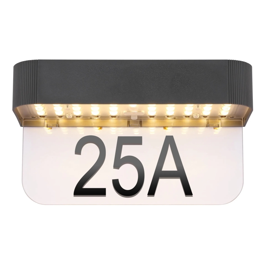 Globo - LED päikesetoitel majanumber LED/6W/3,7V IP54 1800 mAh