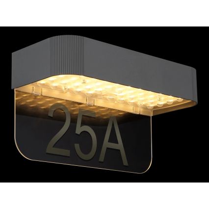 Globo - LED päikesetoitel majanumber LED/6W/3,7V IP54 1800 mAh