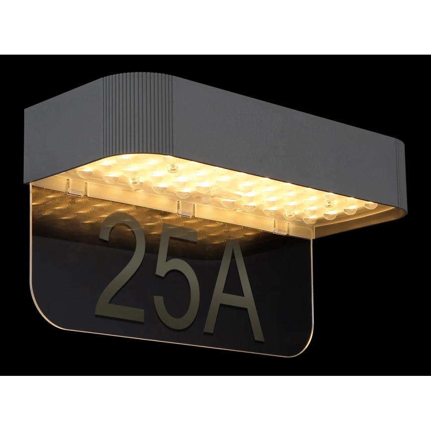 Globo - LED päikesetoitel majanumber LED/6W/3,7V IP54 1800 mAh