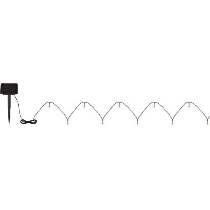 Globo - LED Päikesepaneeliga valguskett 20xLED/0,06W/3,2V 285 cm IP44 600 mAh