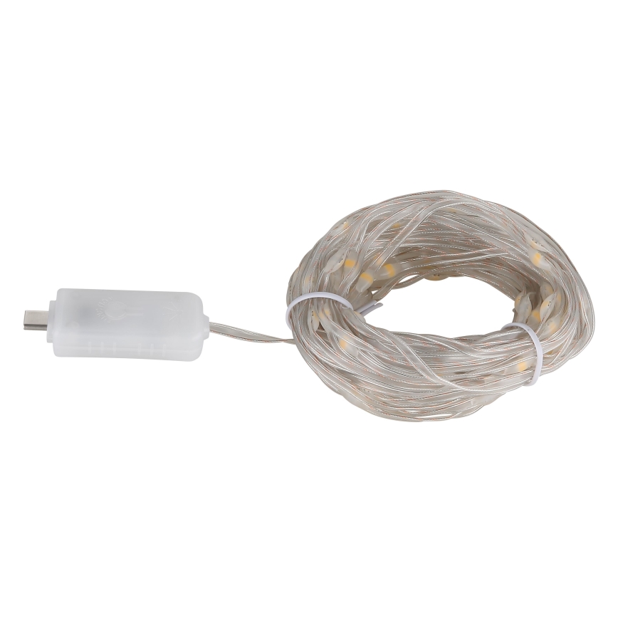 Globo - LED riba 50xLED/0,06W/5V 5 m 8 funktsiooni