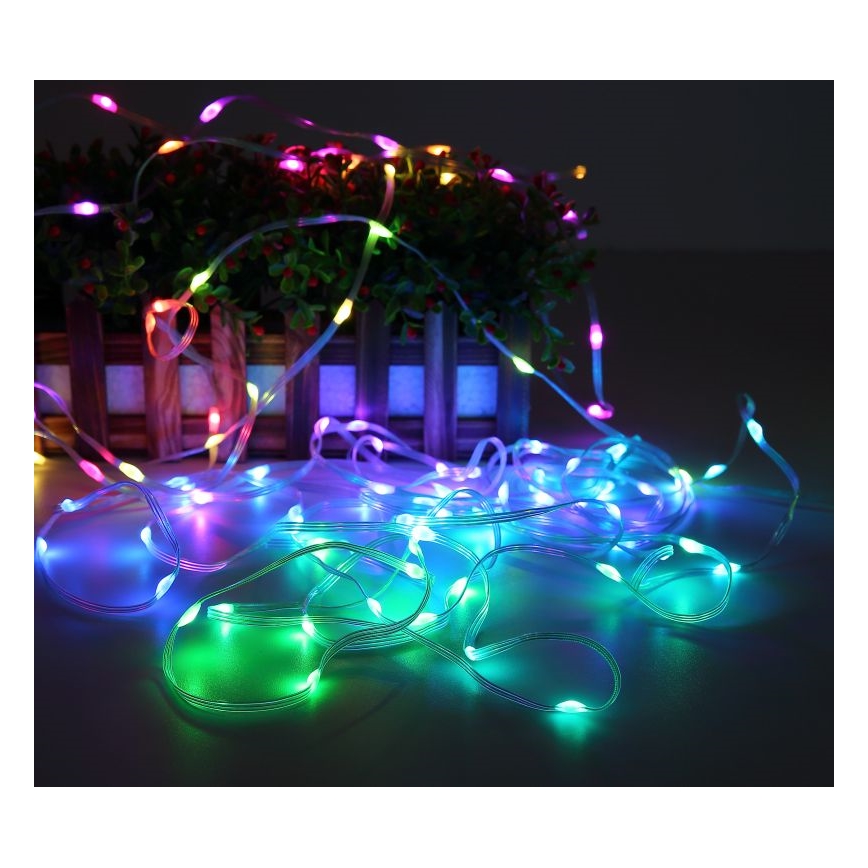 Globo - LED RGB riba 100xLED/0,06W/5V 10 m 27 funktsiooni