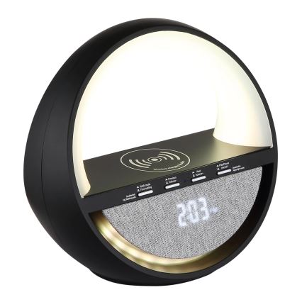 Globo - LED RGBW puutetundlik laetav laualamp kõlariga ja juhtmevaba QI-laadimisega LED/3,5W/5V 1800 mAh