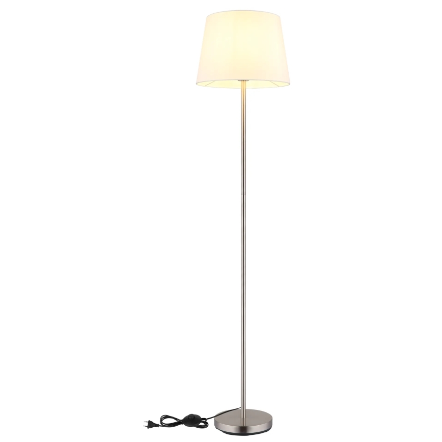 Globo - Põrandalamp 1xE27/40W/230V valge/mattkroom
