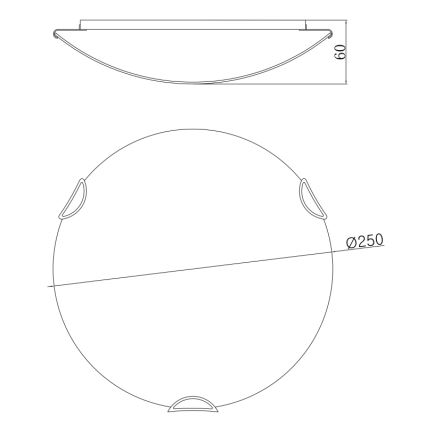 Globo - Laevalgusti 1xE27/60W/230V