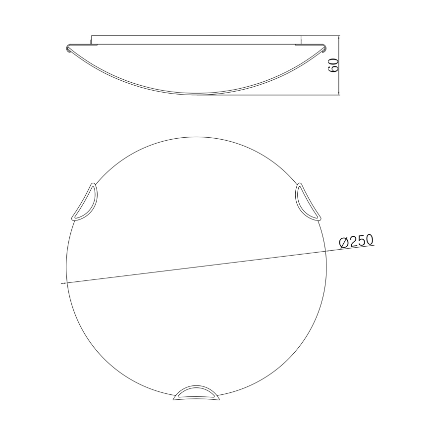 Globo - Laevalgusti 1xE27/60W/230V