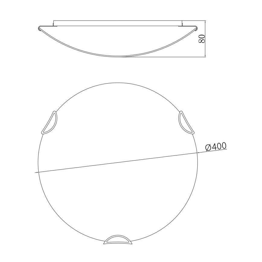 Globo - Laevalgusti 3xE27/60W/230V
