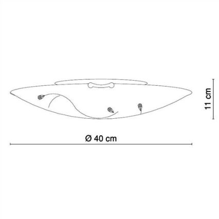 Globo - Laevalgusti 3xE27/40W/230V