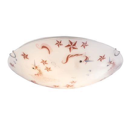 Globo - laste laelamp 2xE27ILLU/60W/230V, läbimõõt 40 cm, üksarvik