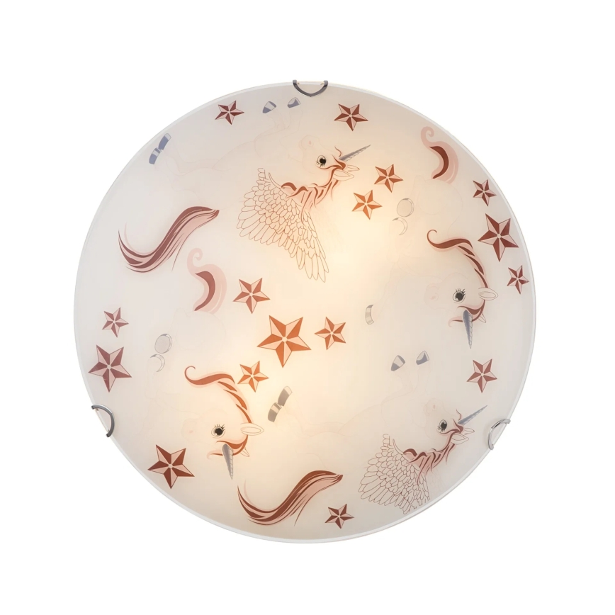Globo - laste laelamp 2xE27ILLU/60W/230V, läbimõõt 40 cm, üksarvik