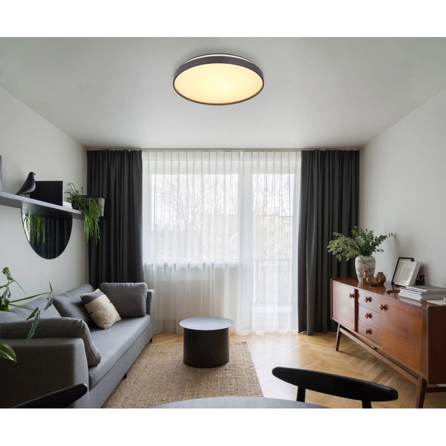 Globo - LED Laevalgusti LED/24W/230V d. 48 cm antratsiit